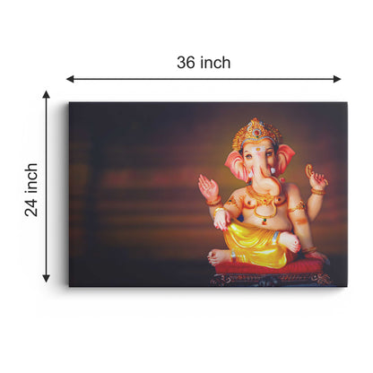 Lord Ganesh ji Canvas wall painting