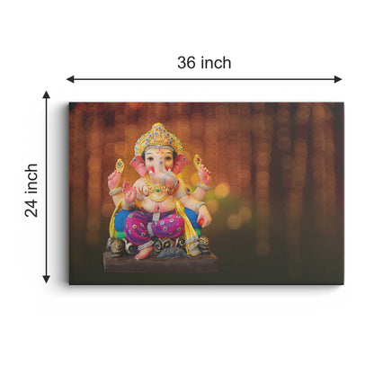 Lord Ganesh Canvas wall painting