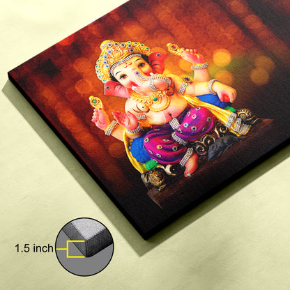 Lord Ganesh Canvas wall painting