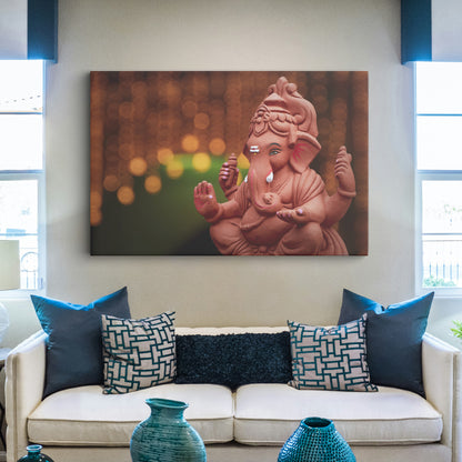 Lord Ganesh Canvas wall painting