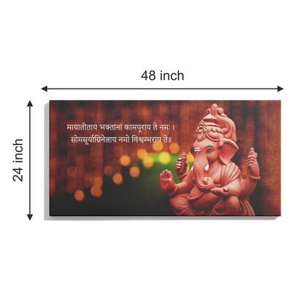 Lord Ganesh Canvas wall painting