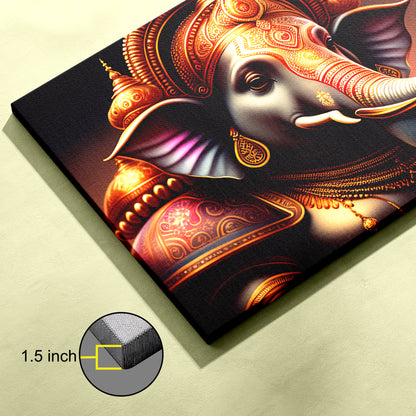 Lord Ganesh ji Canvas wall painting