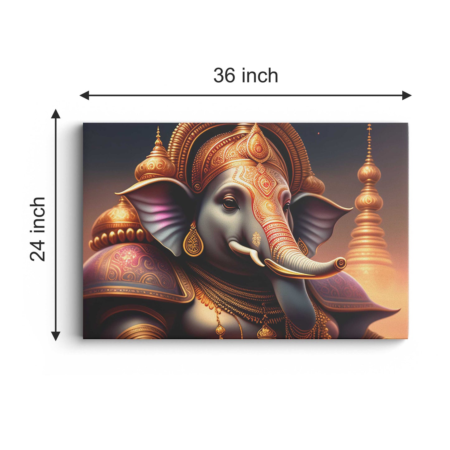 Lord Ganesh ji Canvas wall painting