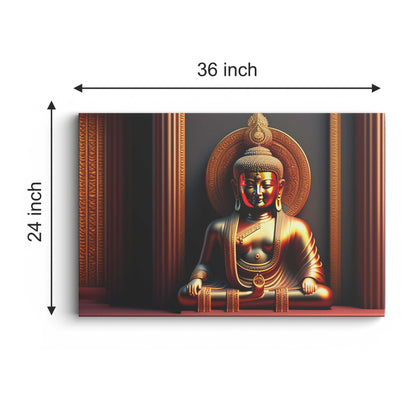 Lord Buddha Canvas wall painting