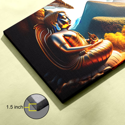 Lord Buddha Canvas wall painting