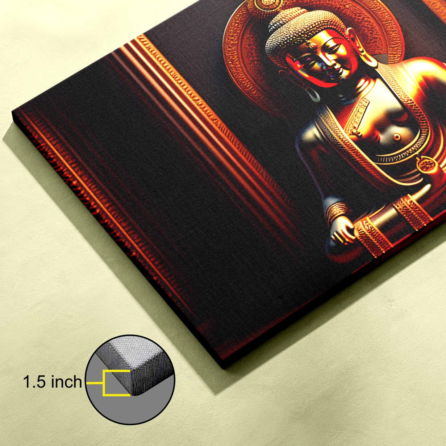 Lord Buddha Canvas wall painting