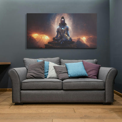 Lord shiv Canvas wall painting