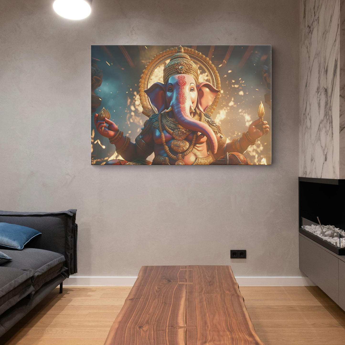 Lord Ganesh Canvas wall painting