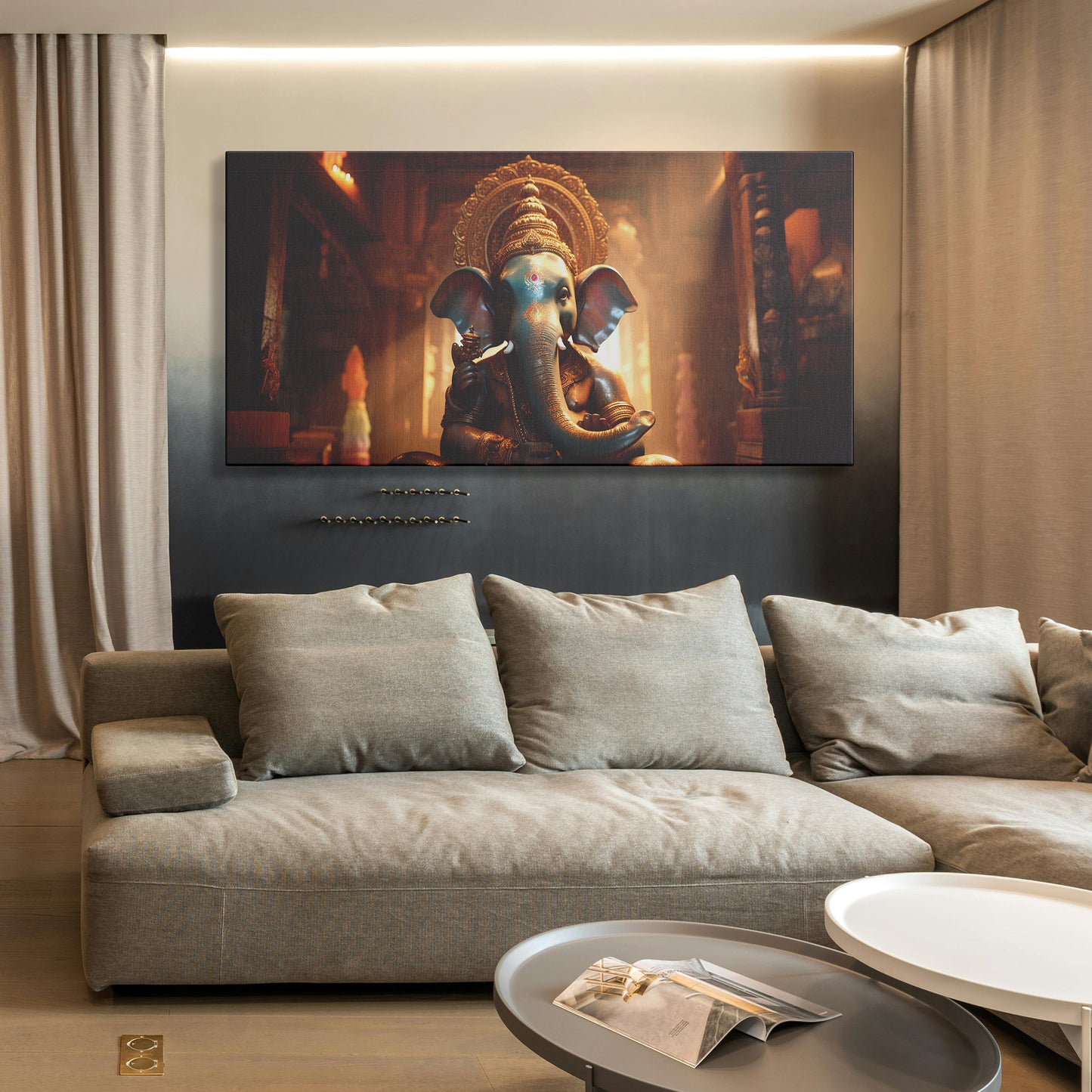 Lord Ganesh Canvas wall painting