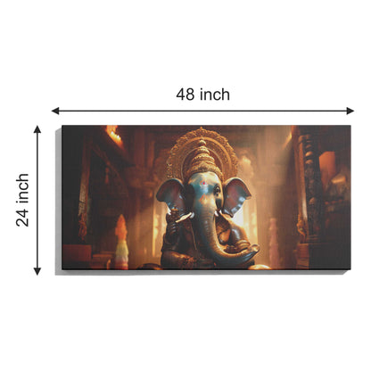 Lord Ganesh Canvas wall painting