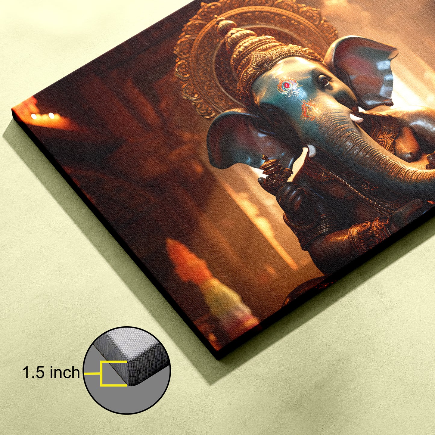 Lord Ganesh Canvas wall painting