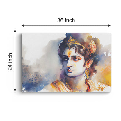 Lord Krishna Canvas wall painting