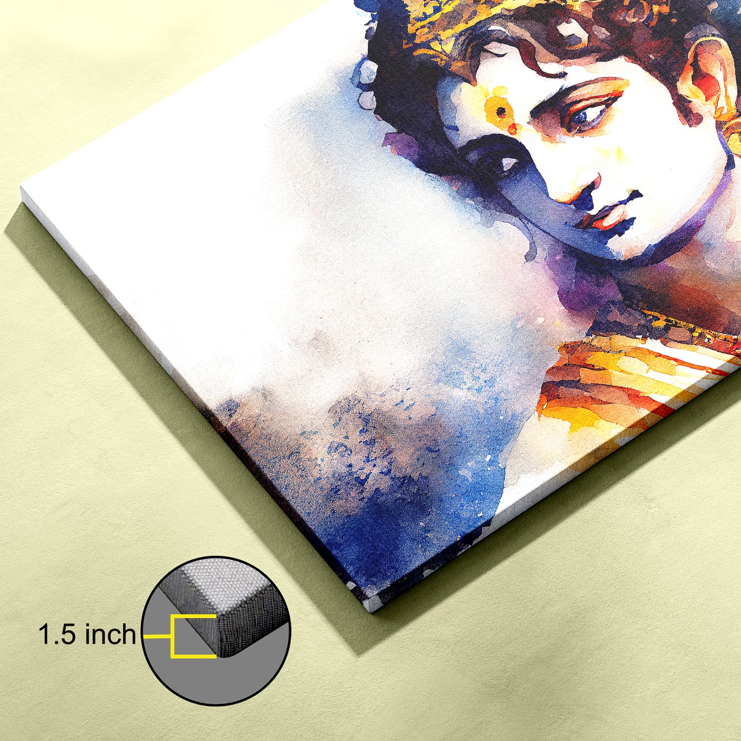 Lord Krishna Canvas wall painting