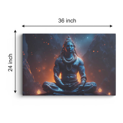 Lord Shiv Canvas wall painting