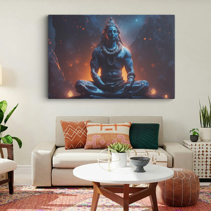 Lord Shiv Canvas wall painting