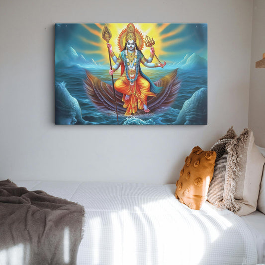 Lord Vishnu Canvas wall painting