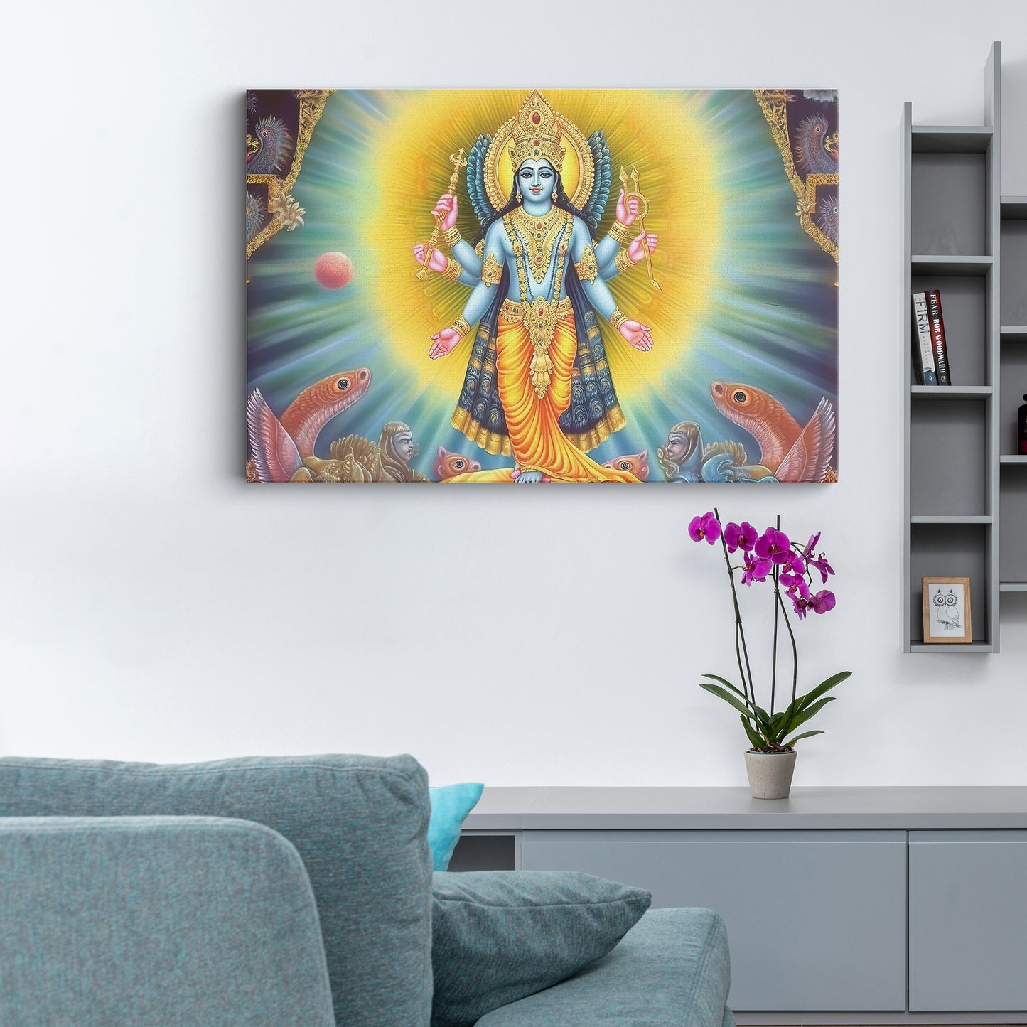 Lord Vishnu Canvas wall painting