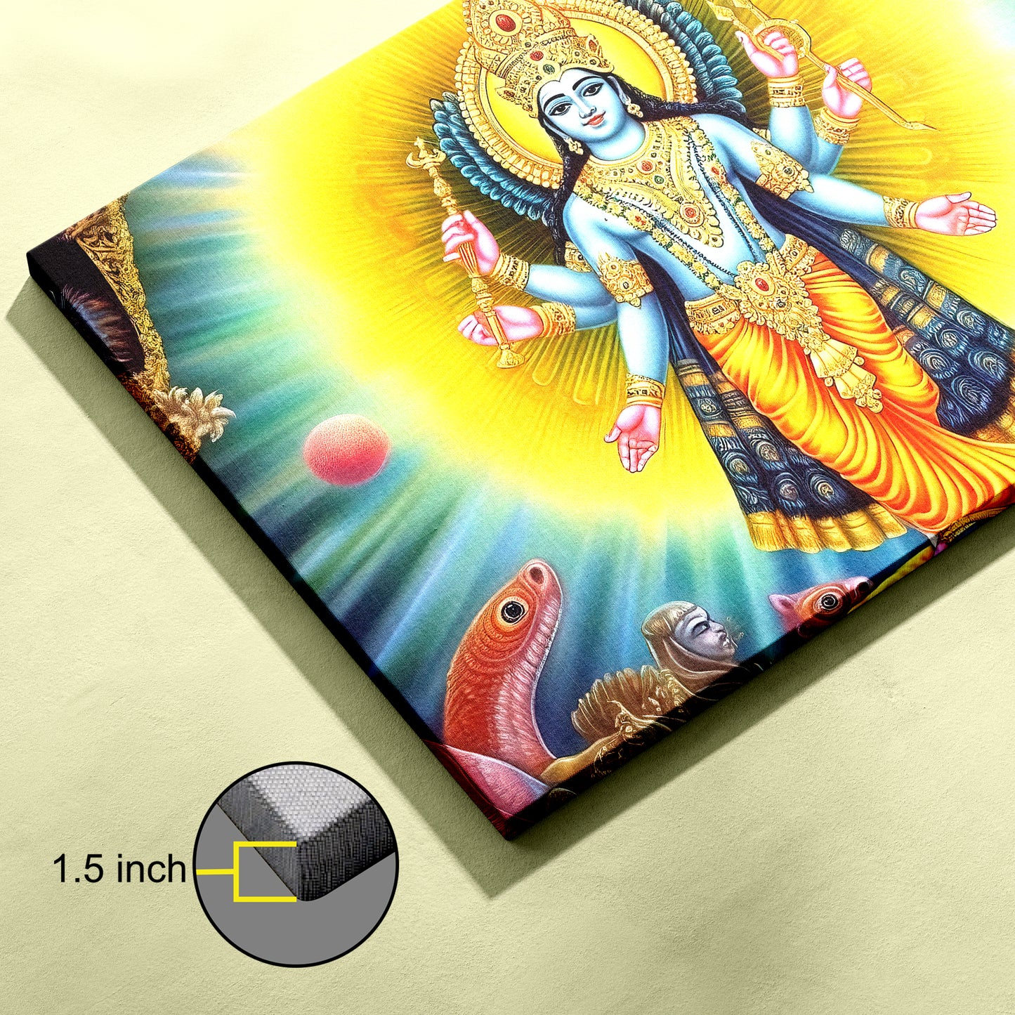 Lord Vishnu Canvas wall painting