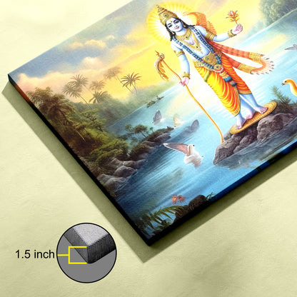 Lord Vishnu Canvas wall painting