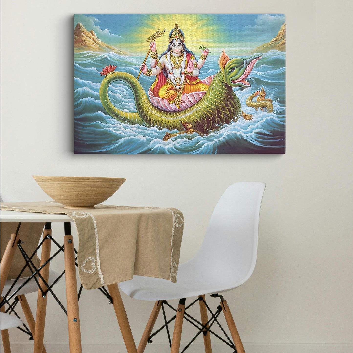 Lord Vishnu Canvas wall painting