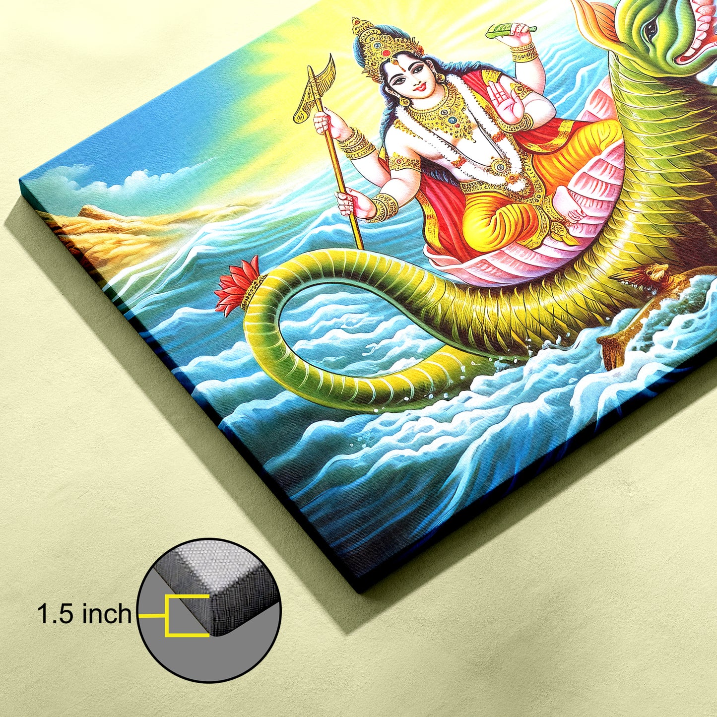 Lord Vishnu Canvas wall painting