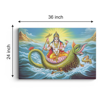 Lord Vishnu Canvas wall painting