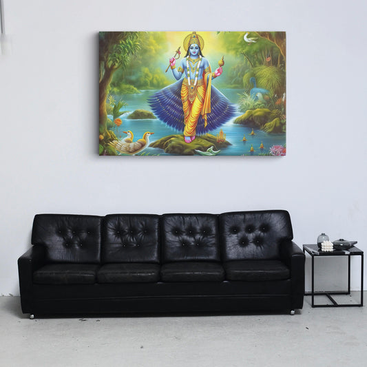 Lord Vishnu Canvas wall painting