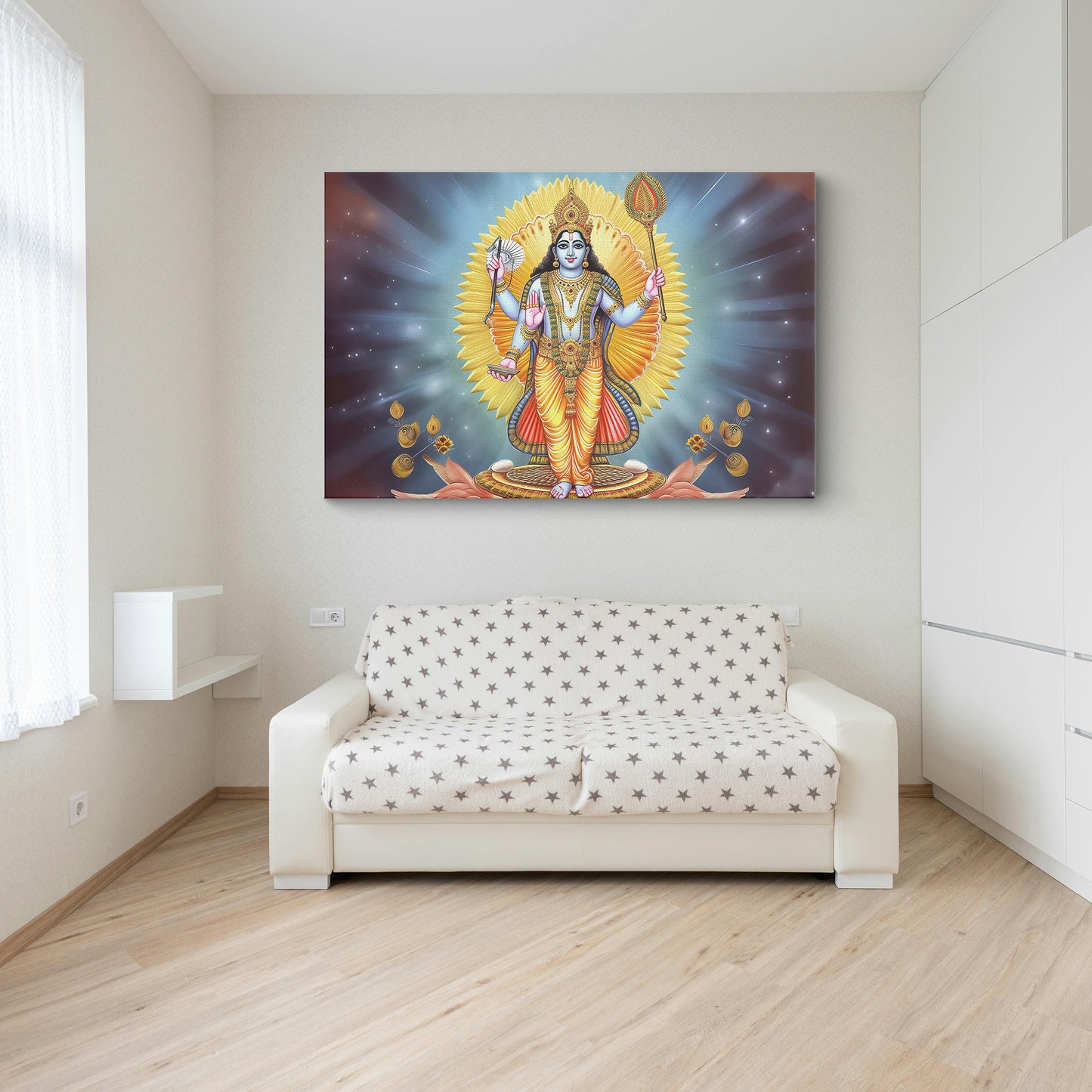 Lord Vishnu Canvas wall painting