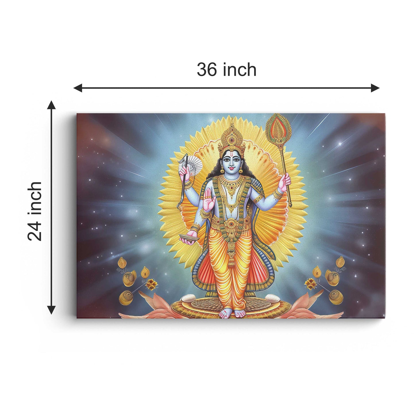 Lord Vishnu Canvas wall painting