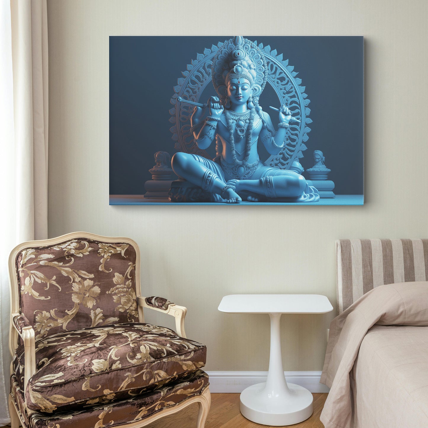 Lord Krishna Canvas wall painting