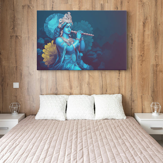 Lord Krishna Canvas wall painting