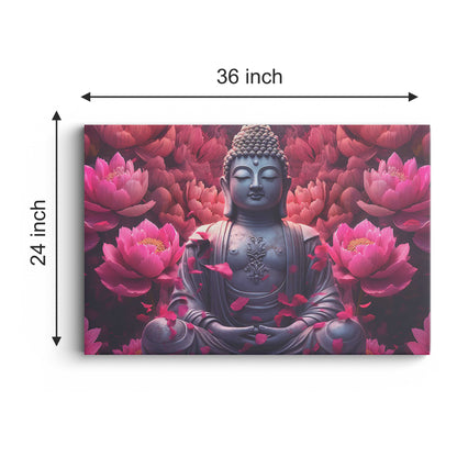 Lord Buddha Canvas wall painting