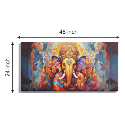 Lord Ganesh Canvas wall painting