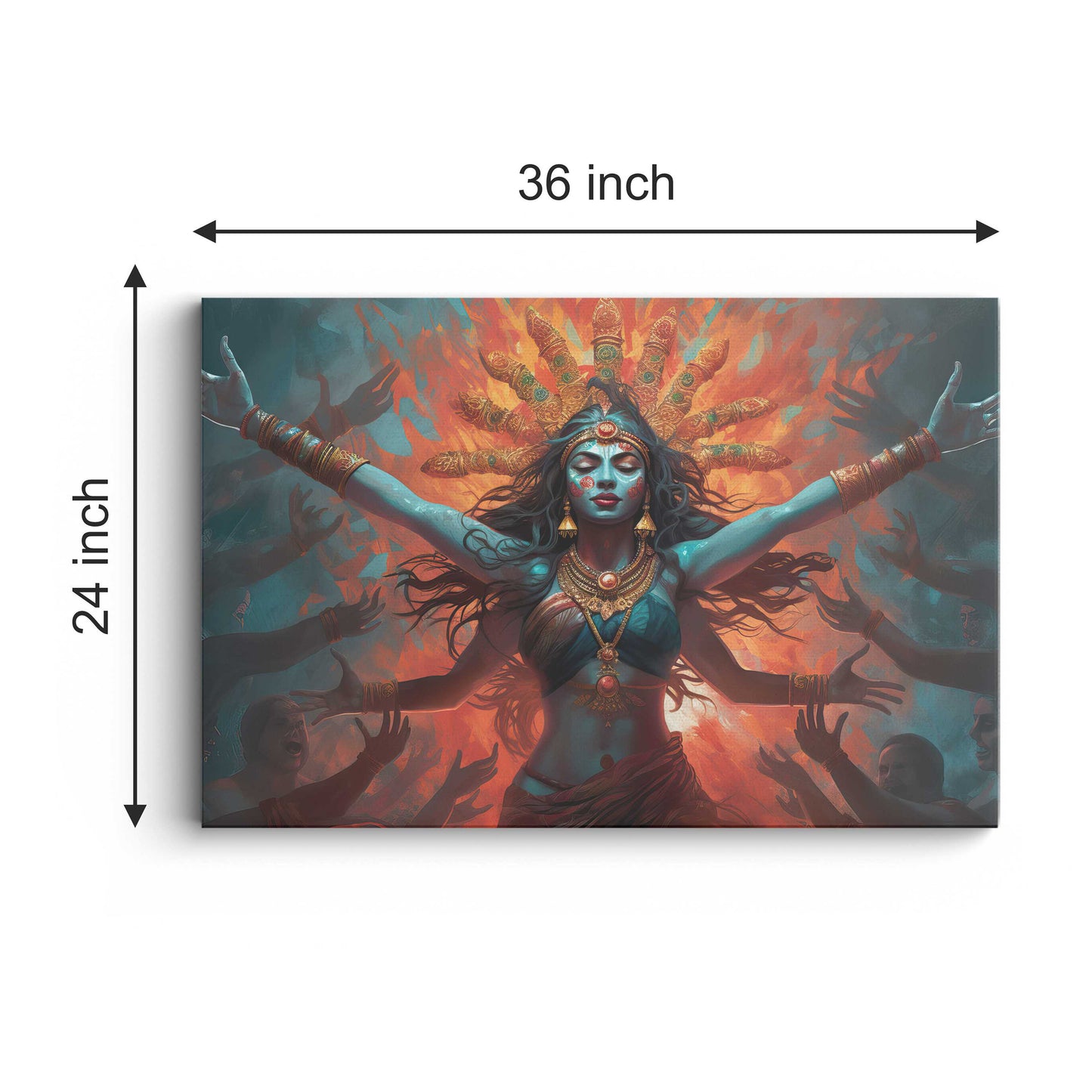 Goddess Maa Kali Canvas wall painting