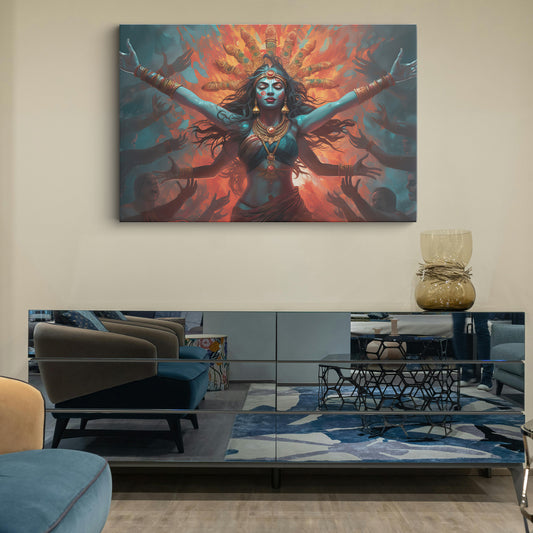 Goddess Maa Kali Canvas wall painting