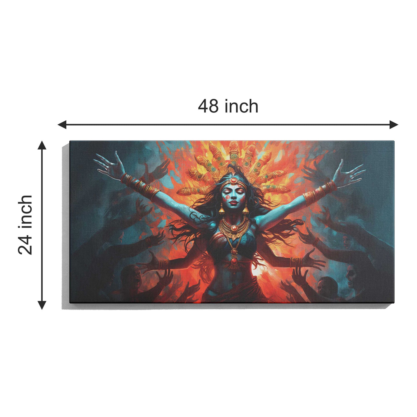 Goddess Maa Kali Canvas wall painting