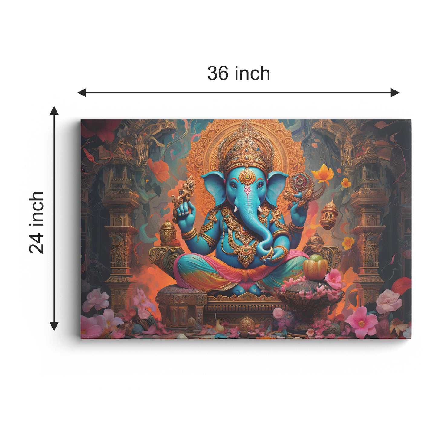 Lord Ganesh Canvas wall painting