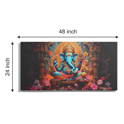 Lord Ganesh Canvas wall painting