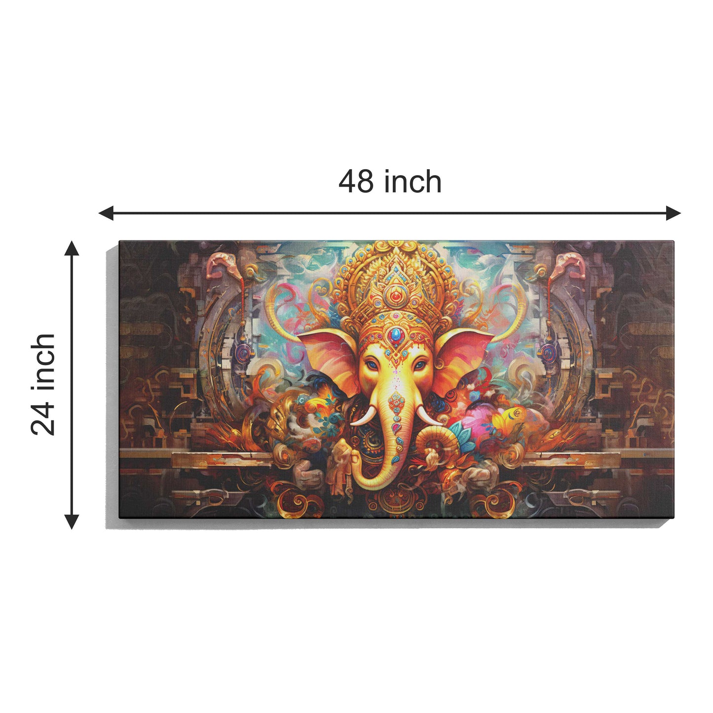 Lord Ganesh Canvas wall painting