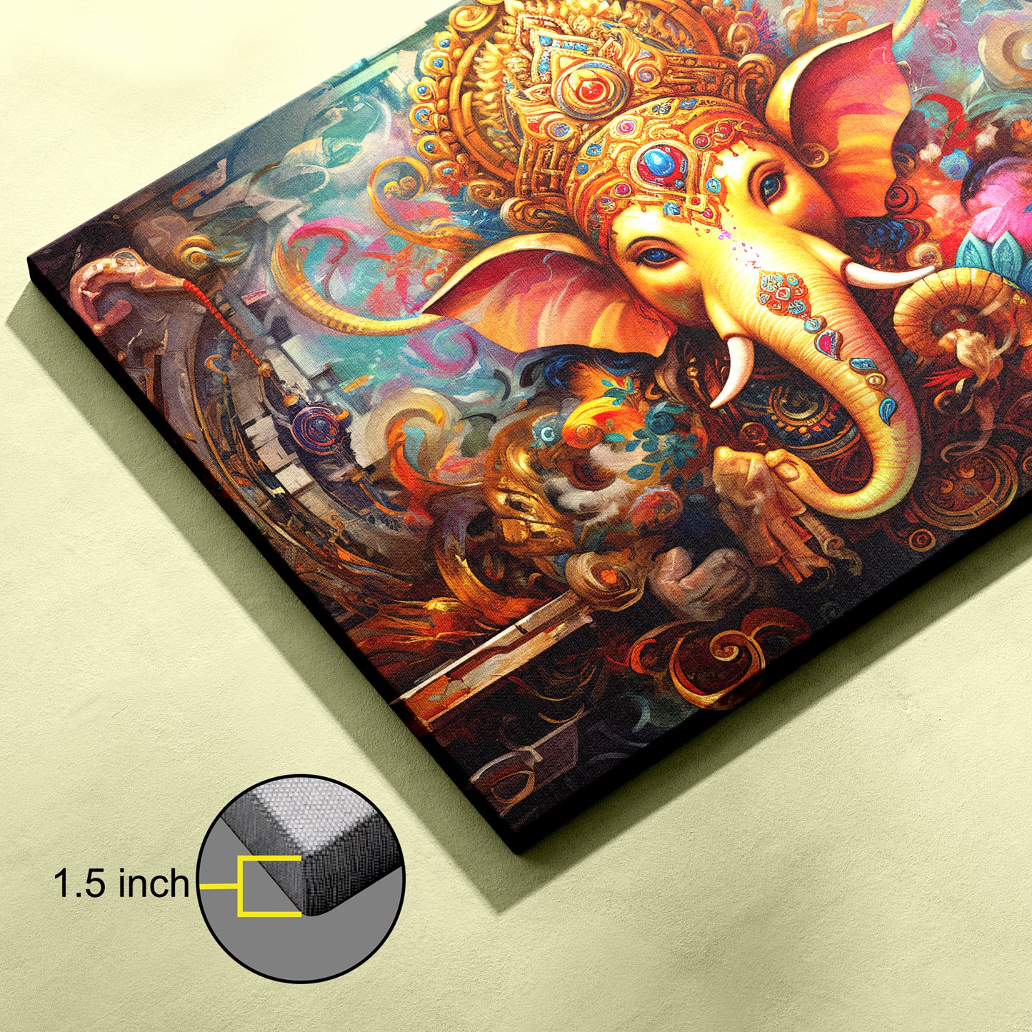 Lord Ganesh Canvas wall painting