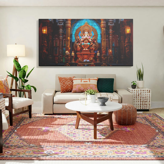 Lord Ganesh Canvas wall painting