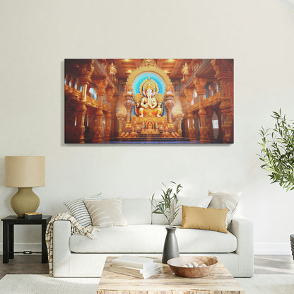 Lord Ganesh Canvas wall painting