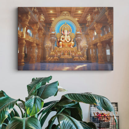 Lord Ganesh Canvas wall painting