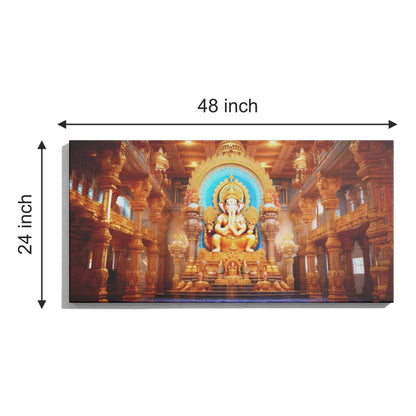 Lord Ganesh Canvas wall painting