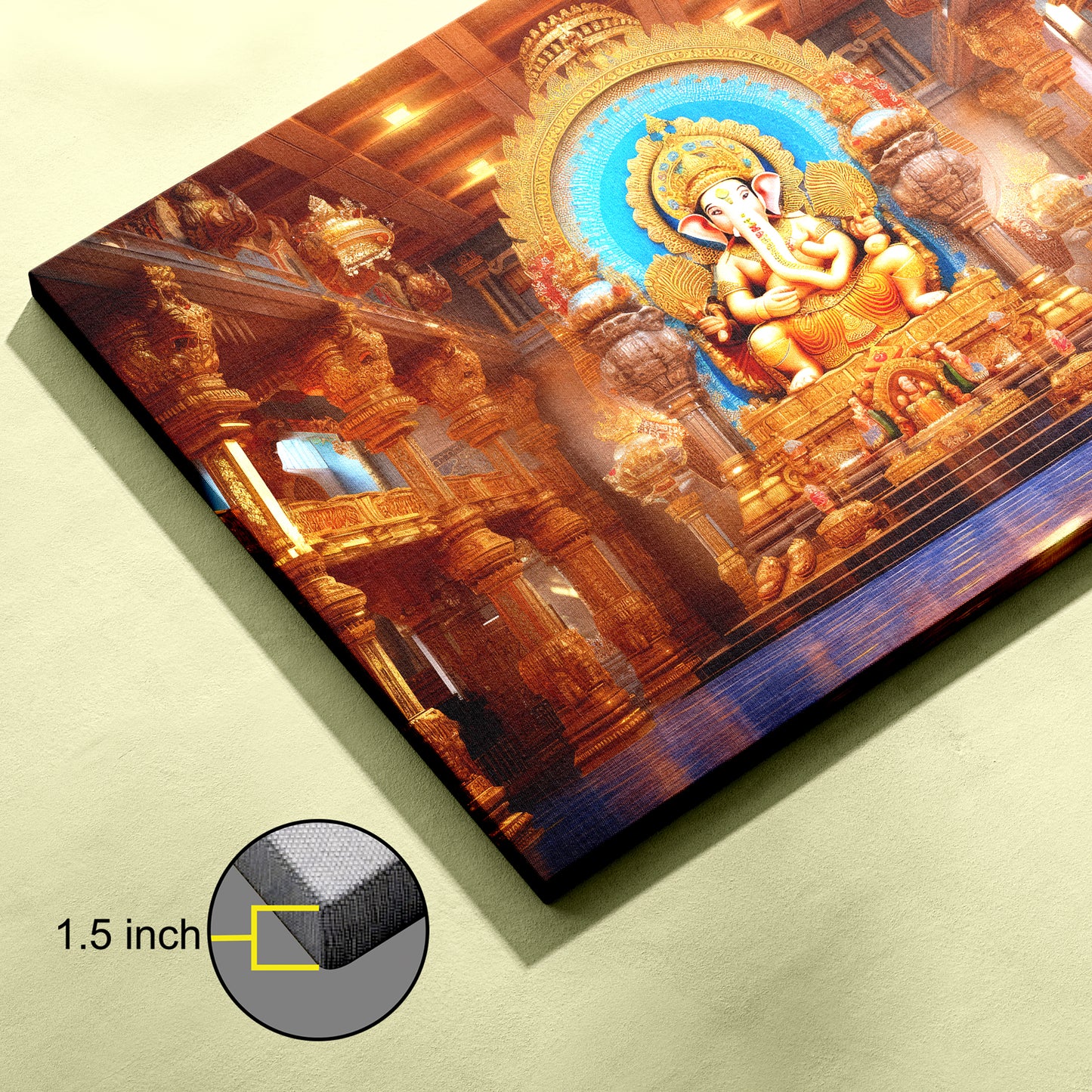 Lord Ganesh Canvas wall painting