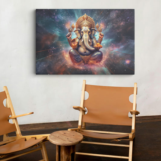 Lord Ganesh Canvas wall painting