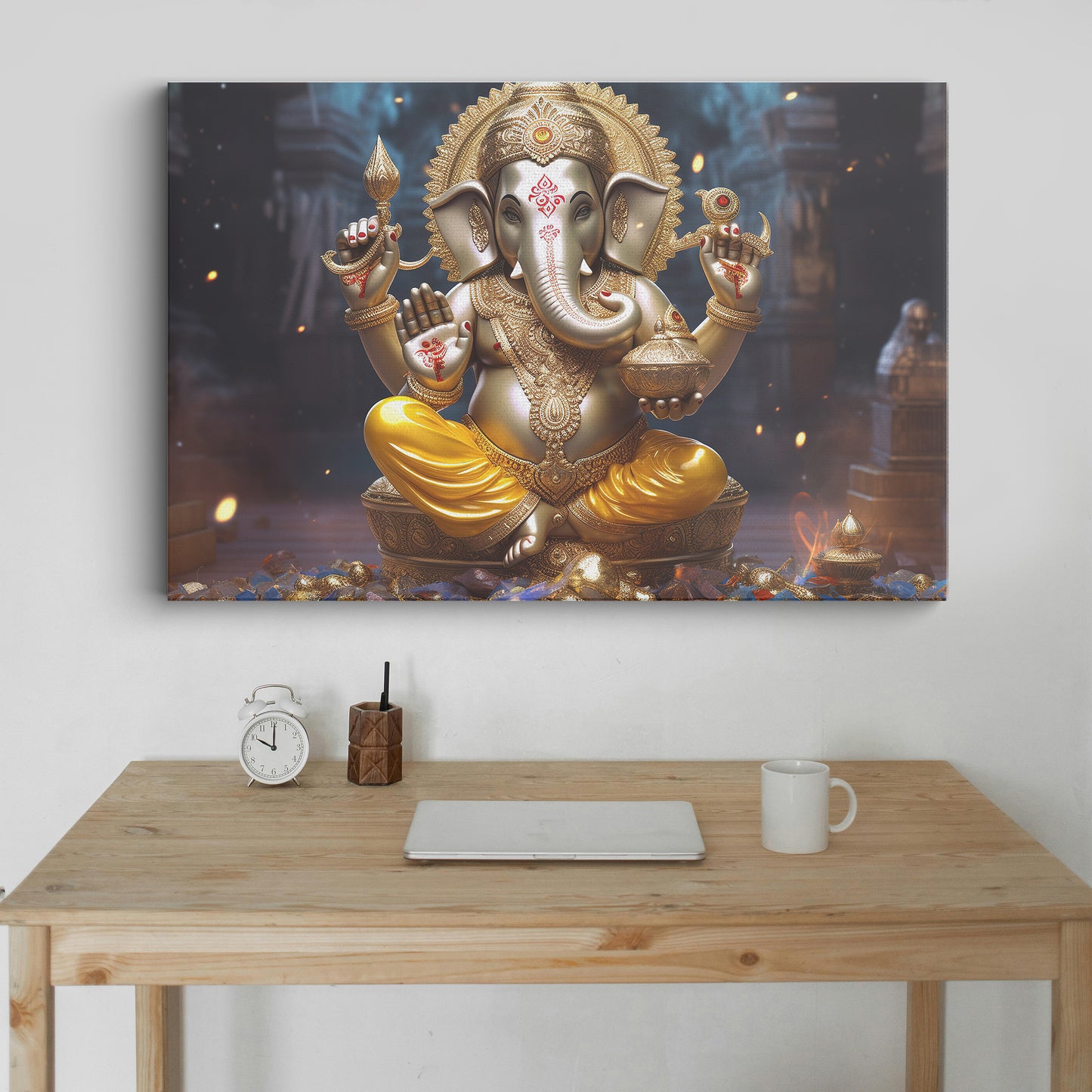 Lord Ganesh Canvas wall painting