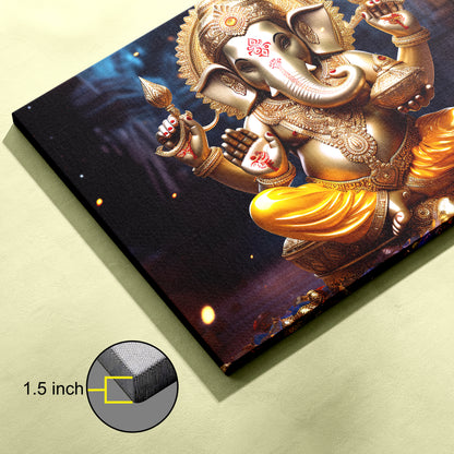 Lord Ganesh Canvas wall painting