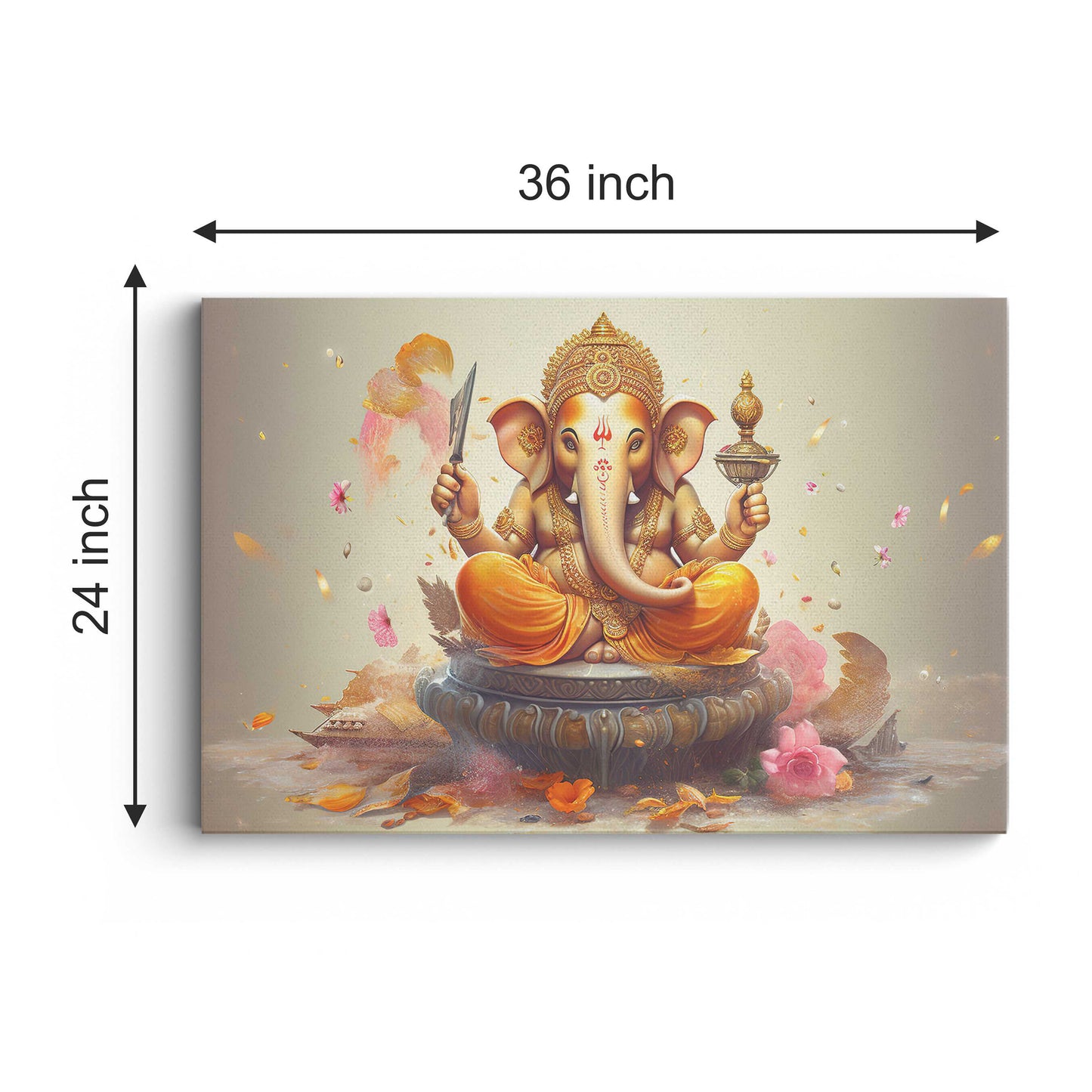 Lord Ganesh Canvas wall painting