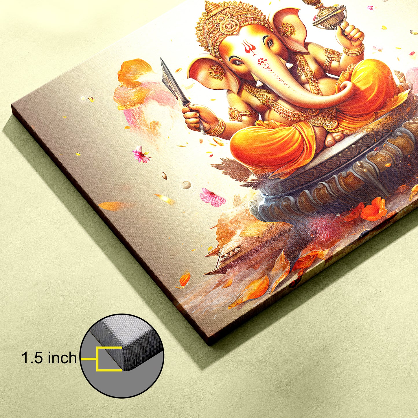 Lord Ganesh Canvas wall painting